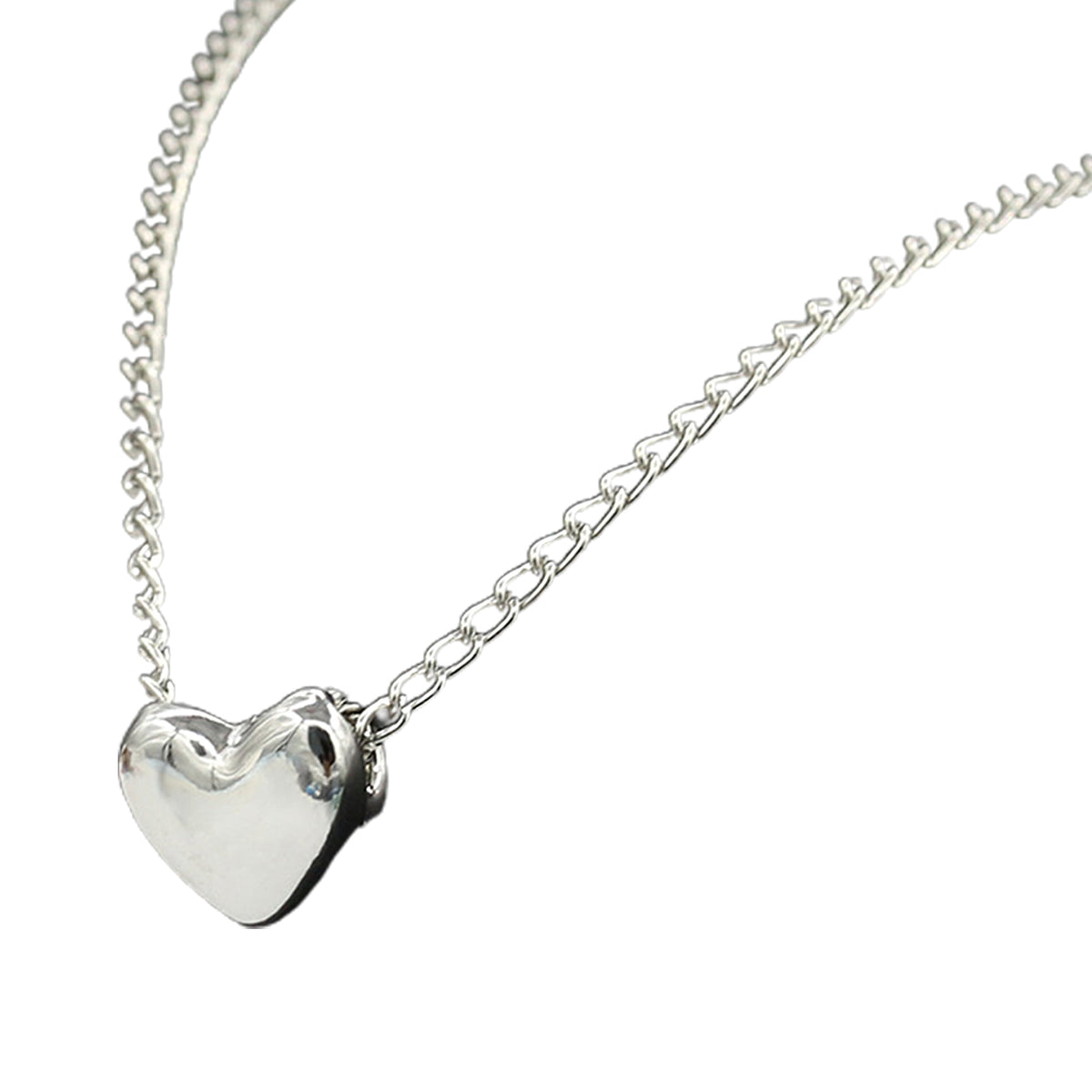 Stainless Steel Heart Shape Necklace |  Love Heart Pendant Necklace | Girls & Women Fashion - Golden